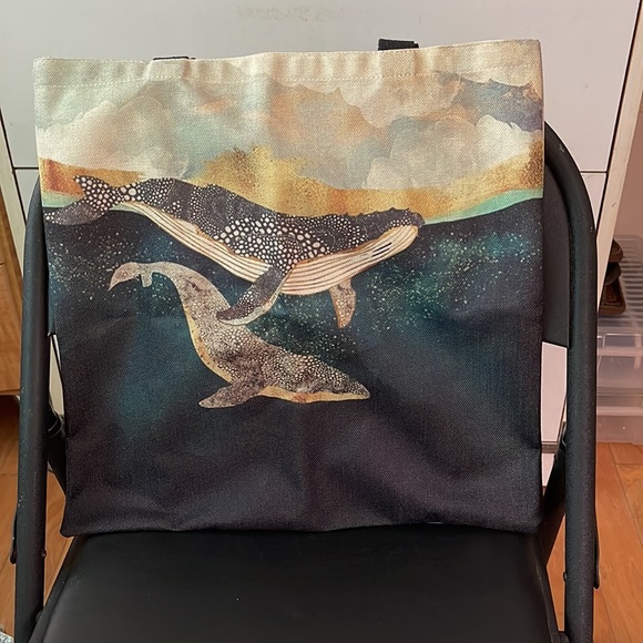 Hawaii Whales Tote Bag - Picture 1 of 7